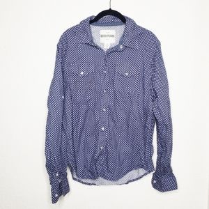 Ditch Plains NY Long Sleeve Button Down Medium